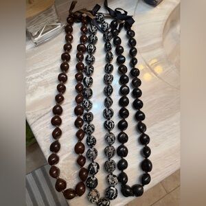 Brown and Black Beaded Necklaces
